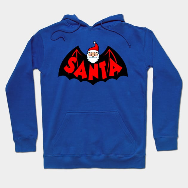 Funny Cute Santa Claus Superhero Vigilante Parody Hoodie by BoggsNicolas